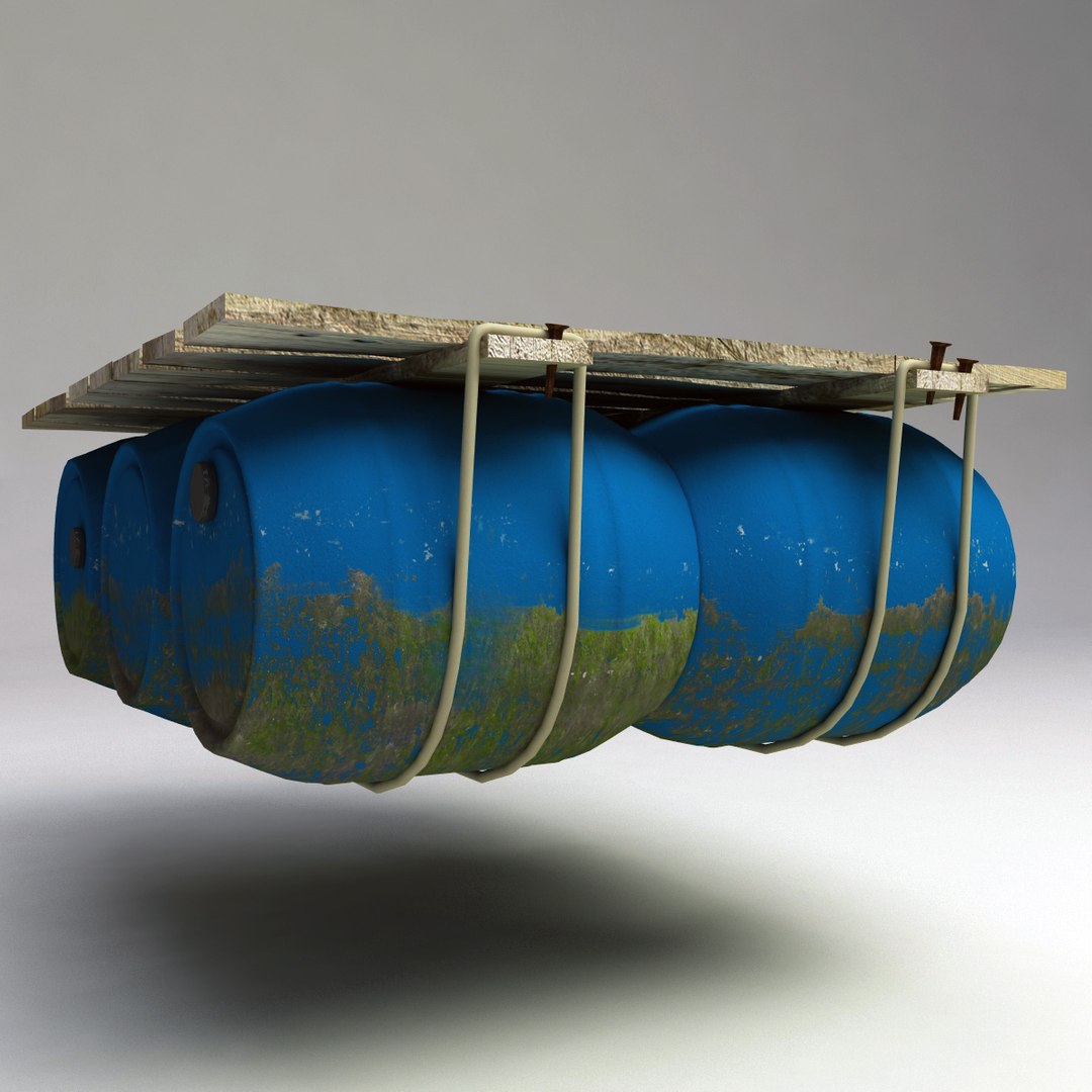 3d Rafts Set Modelled Model