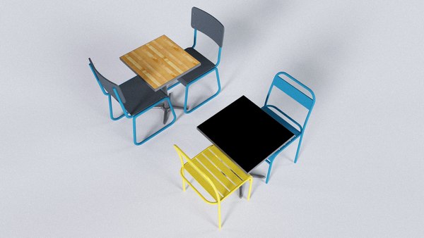 Restaurant Table And Chair 3D Model - TurboSquid 1823449