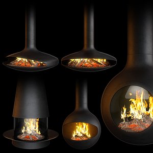 fireplace set focus creation model