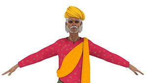 indian historical old man