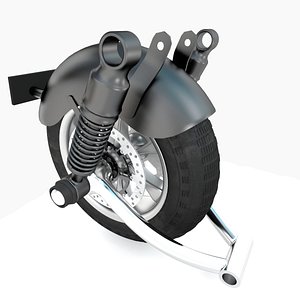 3D Motorcycle Wheel 4 model