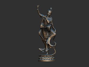 3D flying apsaras model