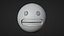 Grimacing Face Emoticon Emoji or Smiley 3D model