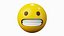 Grimacing Face Emoticon Emoji or Smiley 3D model