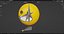 Grimacing Face Emoticon Emoji or Smiley 3D model