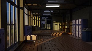 anime school hole