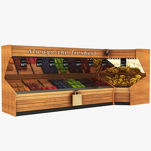 3D model fruit vegatables display stand