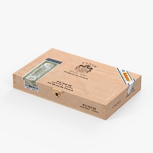 3D model Box of Cuban Cigars Punch Short