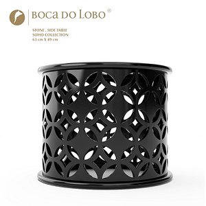 boca lobo stone table 3d model
