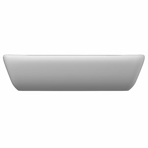 table wash basin rectangle 3D