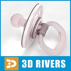 baby pacifier 3d max