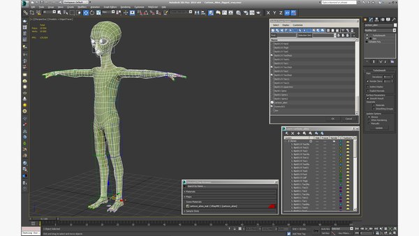 Cartoon alien rigged 3D - TurboSquid 1602772