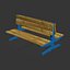 Double-Legged Cast Iron Bench
