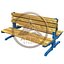 Double-Legged Cast Iron Bench