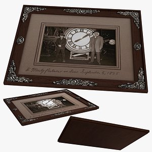 3D BACK TO THE FUTURE PART 3 FRAMED PHOTO PROP