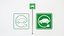 Electric Vehicle symbol and traffic sign