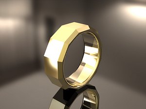 Squared Wedding Band