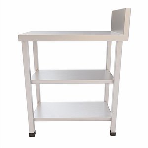 3D Kitchen cart lowpoly 3d model