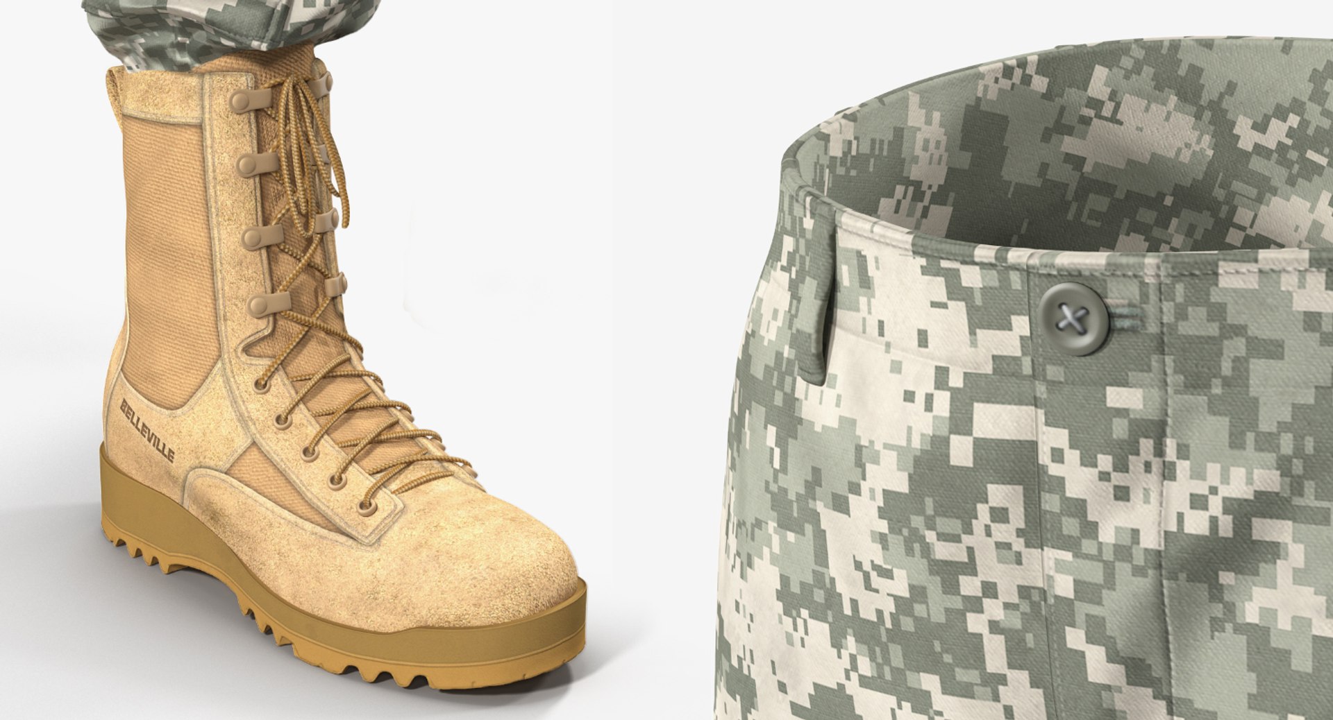 army acu pants boots 3D https://p.turbosquid.com/ts-thumb/Yn/k3Texq/TwrnfP0d/armyacupantswithboots3dsmodel005/jpg/1560456151/1920x1080/fit_q87/862a722009e3dee812777ad403f98646402e5a46/armyacupantswithboots3dsmodel005.jpg