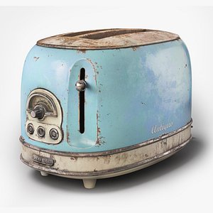 Rusted Arielo retro vintage kitchen toaster da1 3D model