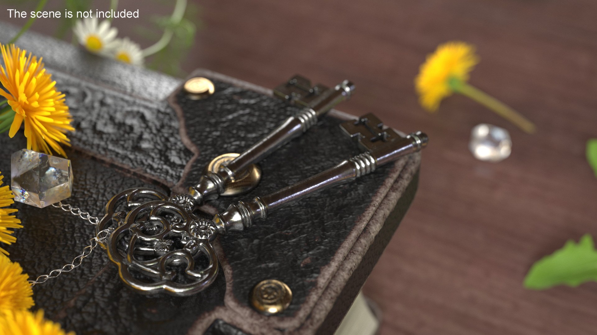 3D Antique Ornate Skeleton Key Silver For 3D Print - TurboSquid 2256867
