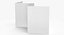 3D Brochure Four Fold Pose 01 Blank and Generic Basic Poses model