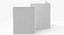 3D Brochure Four Fold Pose 01 Blank and Generic Basic Poses model