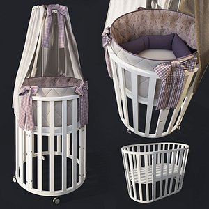 Round bed /folding cradle