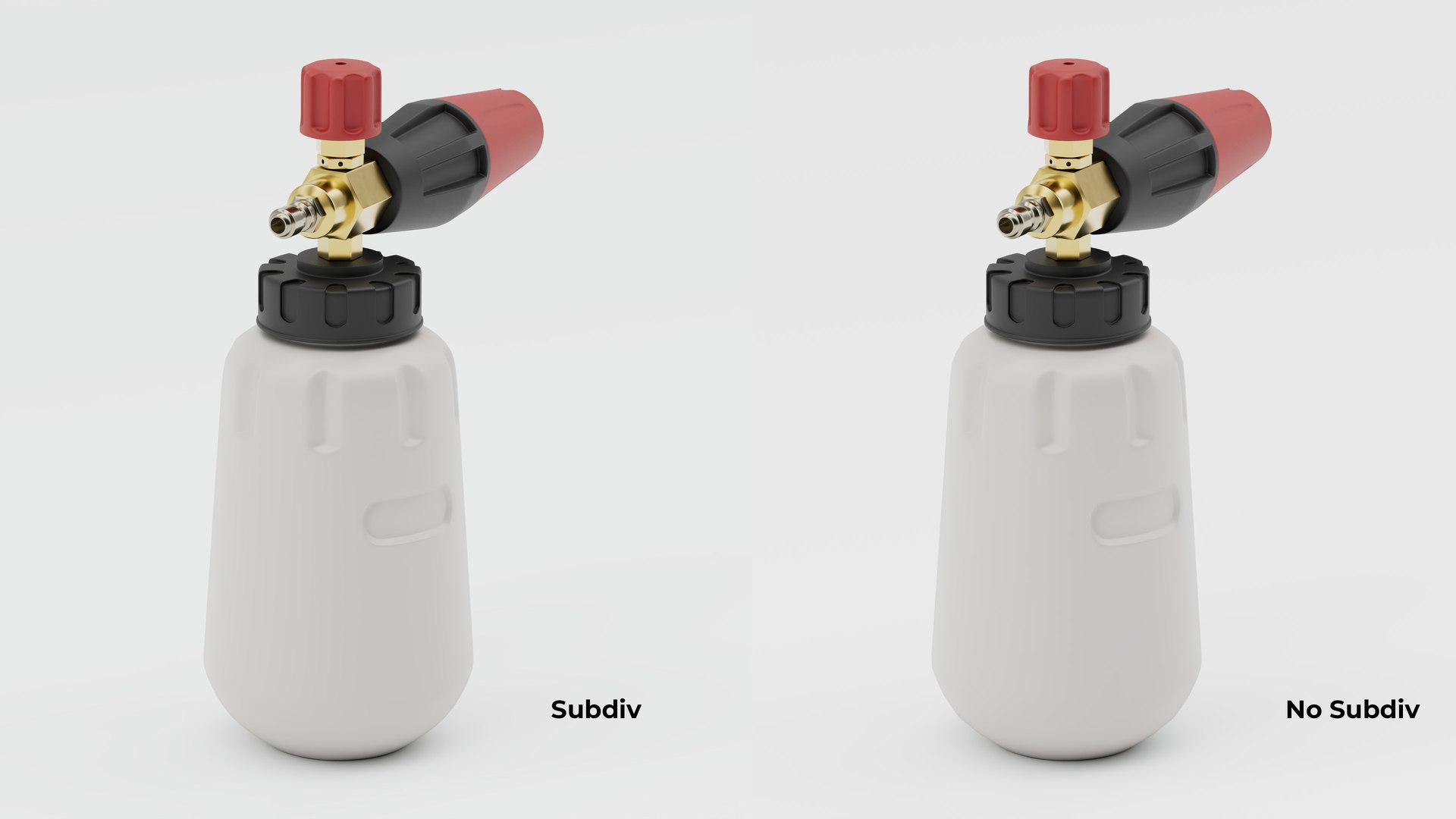 Detailed Foam Cannon - Car Wash Foam Gun  - Foam Dispenser 3D model https://p.turbosquid.com/ts-thumb/Yo/DKphw1/um/subdivision/jpg/1789129192/1920x1080/fit_q87/fc76e245f0675432803569d8c5406816b9e80f54/subdivision.jpg