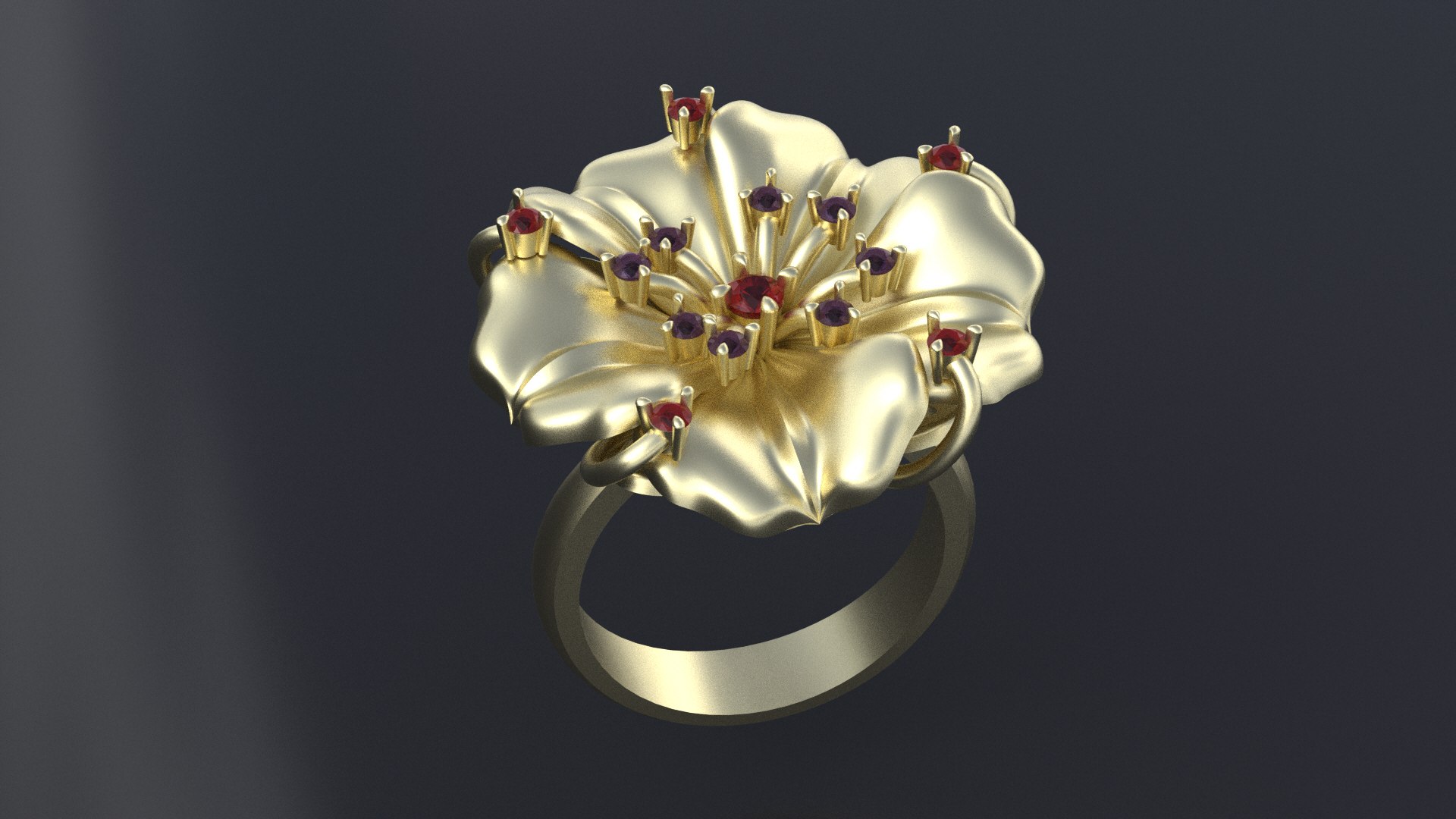 Designer Ring With Transform-flower For Cnc Or 3D Print Model 3D Model ...