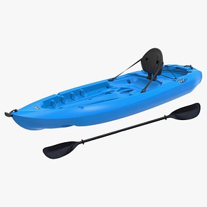 3D Lifetime Lotus Sit-On-Top Kayak with Paddle