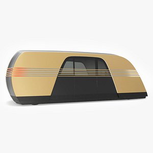 Tesla Robovan Self-Driving Car Simplified 3D model