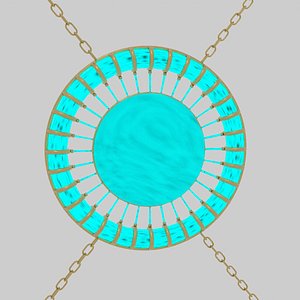 3D Fantasy portal model with cave