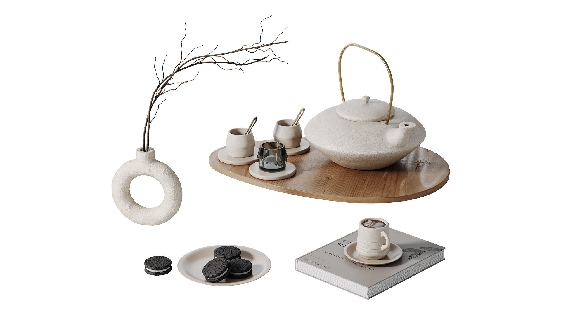 Decorative SET 03 3D Model - TurboSquid 2380676