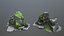 3D forest rocks model
