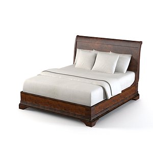 lexington bed traditional 3d model