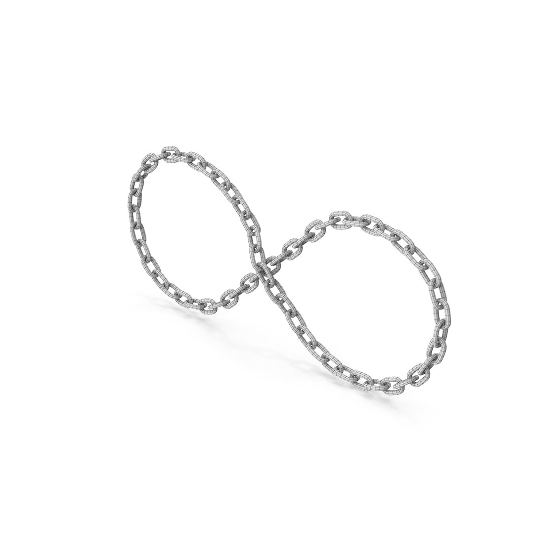 Gold Chain Infinity Symbol 3D Model - TurboSquid 2262583