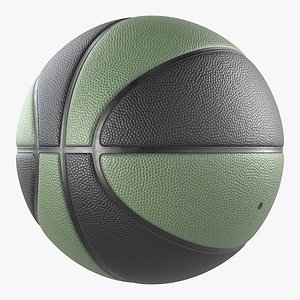 Basketball Ball - Green and Black 3D model