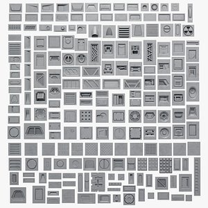 Industrial Kitbash - 13 - 200 pieces