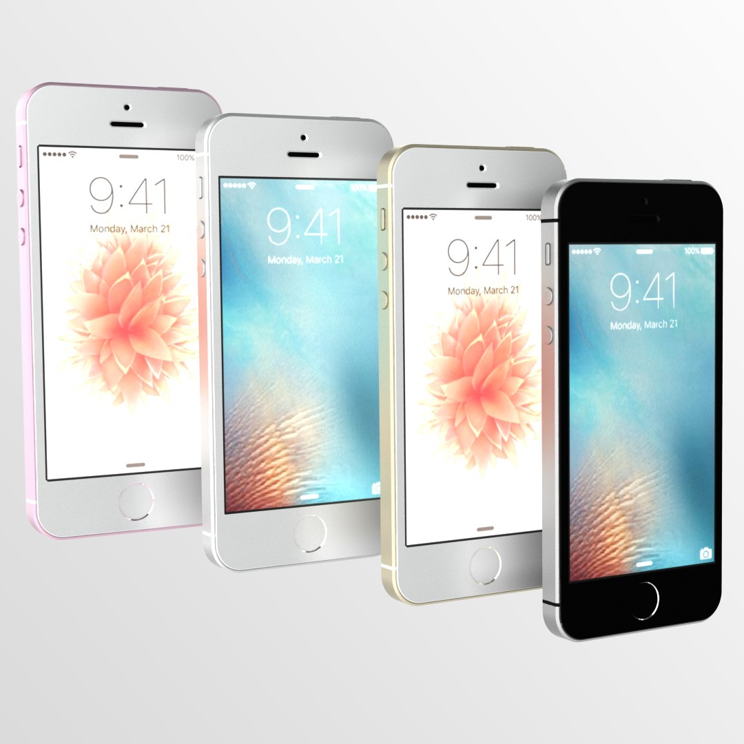 3d apple iphone 5se model