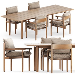 Tibbo Armchair and dining table model