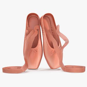 pink ballet shoes 3d 3ds