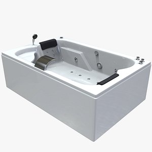 The 3 d model balneo bath 2 seats