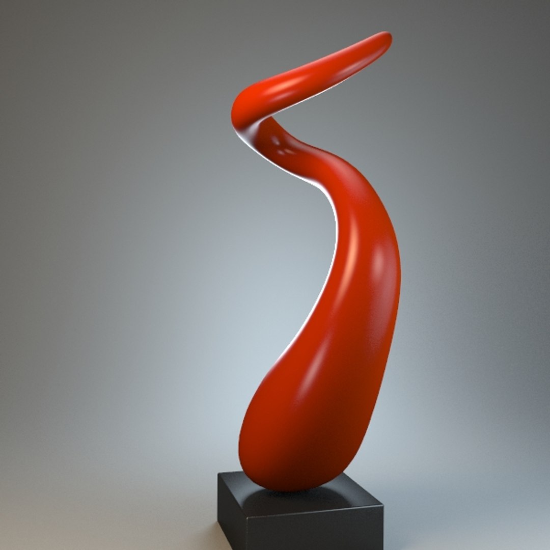 3d Model Of Sculpture Curl