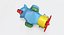 plastic airplane toy 3d model