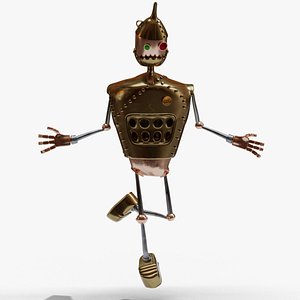 tin man character 3D model
