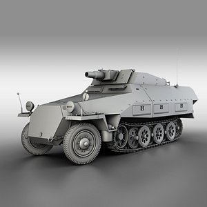 SD.KFZ 251/9 Ausf.D - Kanonenwagen Stummel