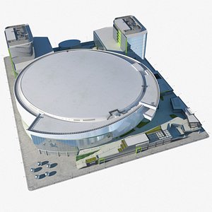 3D stadium arena parking model