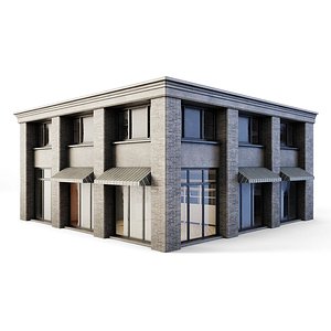Tenement Building Ground Floor 3D model