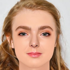 3D Elsie Fisher Head - No Hair - Low poly head for game